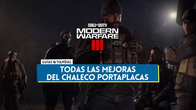 CoD Modern Warfare 3 (2023): TODAS las mejoras del chaleco portaplacas (Localización) - Call of Duty: Modern Warfare 3 (2023)