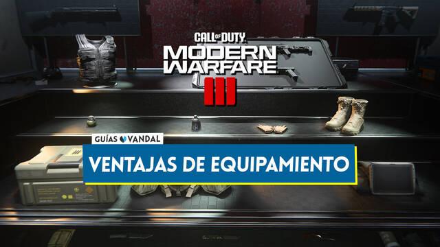 CoD Modern Warfare 3 (2023): TODAS las ventajas (chalecos, guantes, botas y equipos) - Call of Duty: Modern Warfare 3 (2023)