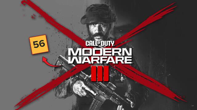 CoD: Modern Warfare 3 (2023) es el peor juego de la saga en Metacritic