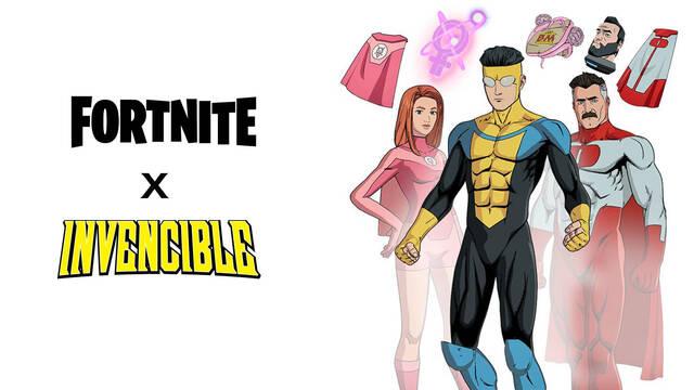Una filtración revela que llegan a Fortnite las skins de Invencible, Omni-Man y Atom Eve