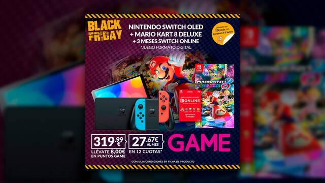 GAME rebaja el pack definitivo de Switch OLED por el Black Friday.