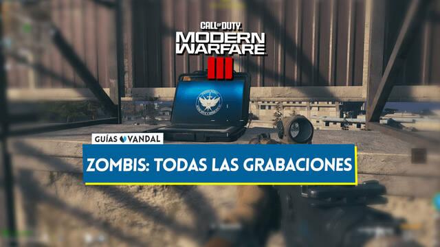 Grabaciones secretas de CoD MW 3 Zombis: Localizaciones y para qu� sirven - Call of Duty: Modern Warfare 3 (2023)