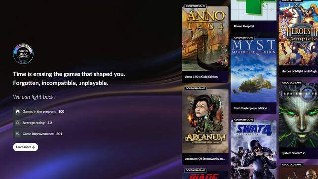 GOG anuncia una iniciativa para asegurar la compatibilidad de cientos de juegos retro con los sistemas actuales