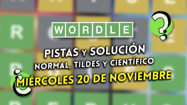 Pistas y soluciones para el mi�rcoles 20 de noviembre de 2024