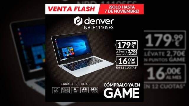 Port�til Denver NBD-11105ES oferta GAME por tiempo limitado 