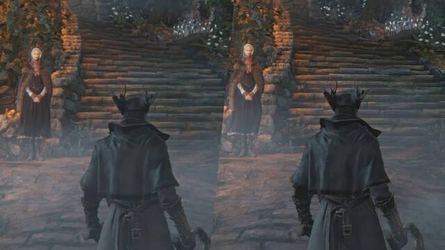 Bloodborne en PS5 Pro comparativa con PS5