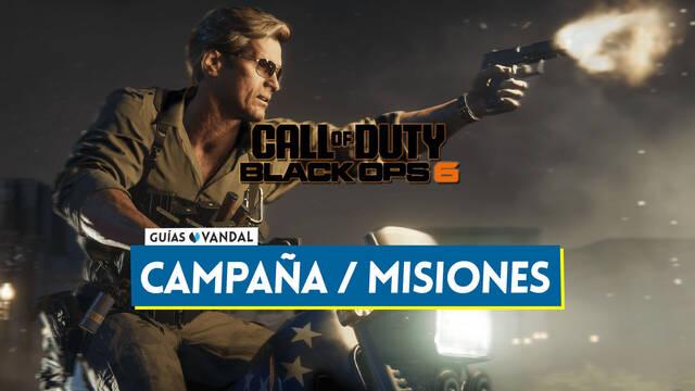 Campa�a de CoD Black Ops 6: Cu�nto dura, cu�ntas misiones tiene y recompensas - Call of Duty: Black Ops 6