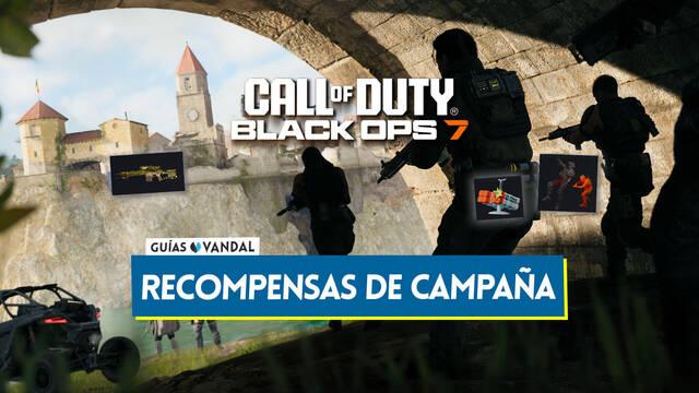 CoD Black Ops 7: TODAS las recompensas de la campa�a para desbloquear - Call of Duty: Black Ops 7
