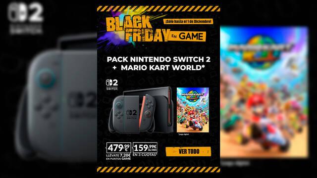 Nintendo Switch 2 + Mario Kart World por solo 479,99 � oferta GAME del Black Friday