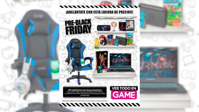Ya disponible el Pre-Black Friday de GAME con ofertas en consolas, juegos y PC