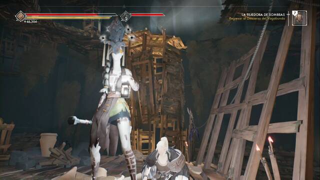 La tejedora de sombras en Ashen al 100% - Ashen