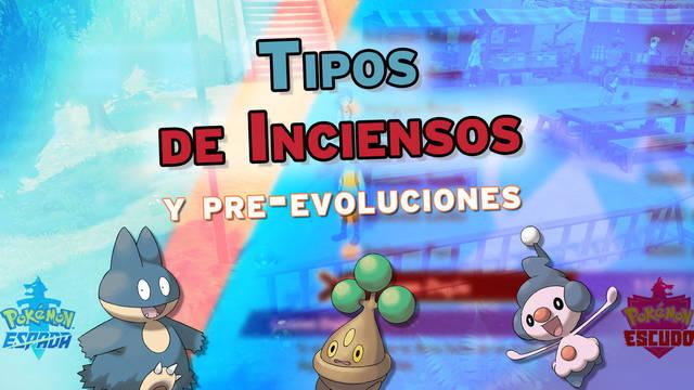 Conseguir Inciensos y qu� pre-evoluciones Pok�mon salen de los huevos al usarlos - Pok�mon Espada y Escudo