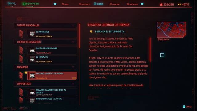 Libertad de prensa en Cyberpunk 2077 al 100% - Cyberpunk 2077