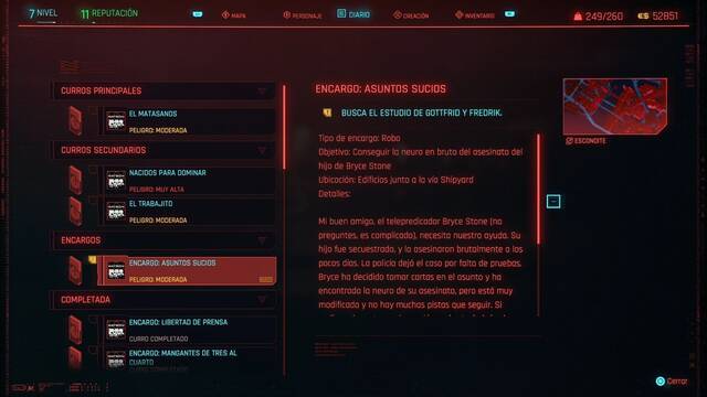 Asuntos sucios en Cyberpunk 2077 al 100% - Cyberpunk 2077