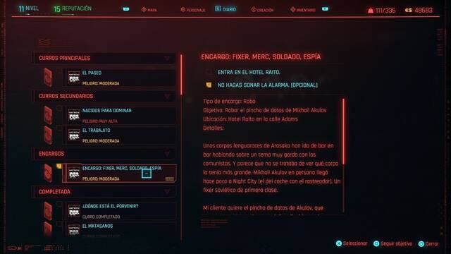 Fixer, merc, soldado, esp�a en Cyberpunk 2077 al 100% - Cyberpunk 2077