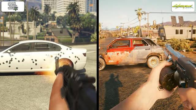 GTA 5 y Cyberpunk 2077, comparaci�n