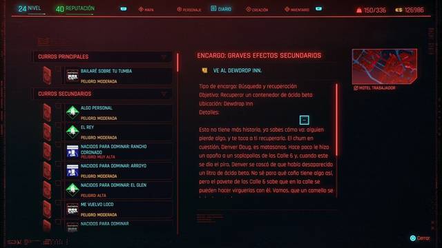 Graves efectos secundarios en Cyberpunk 2077 al 100% - Cyberpunk 2077