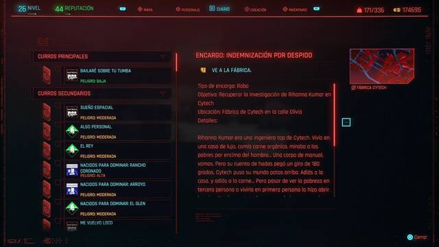 Indemnizaci�n por despido en Cyberpunk 2077 al 100% - Cyberpunk 2077
