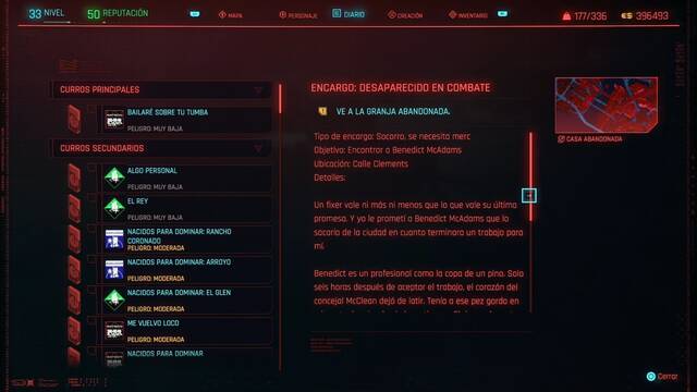 Desaparecido en combate en Cyberpunk 2077 al 100% - Cyberpunk 2077