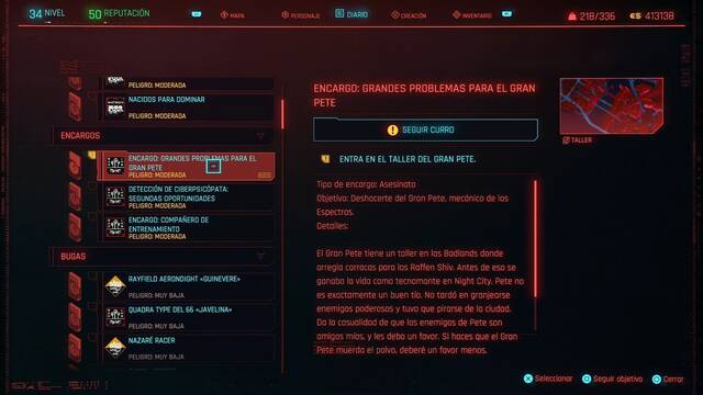 Grandes problemas para el gran Pete en Cyberpunk 2077 al 100% - Cyberpunk 2077