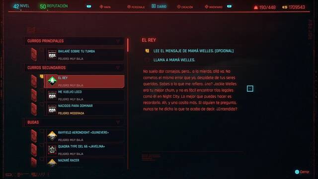 El rey en Cyberpunk 2077 al 100% - Cyberpunk 2077