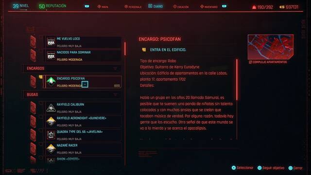 Psicofan en Cyberpunk 2077 al 100% - Cyberpunk 2077