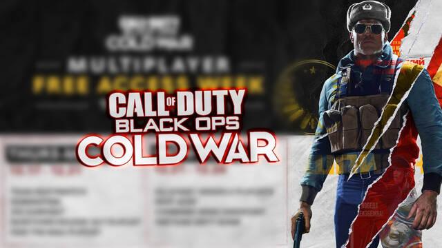 COD Black Ops Cold War ofrece gratis su multijugador por tiempo limitado