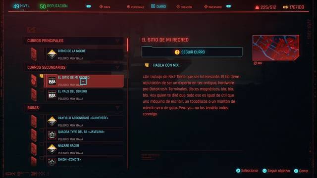El sitio de mi recreo en Cyberpunk 2077 al 100% - Cyberpunk 2077