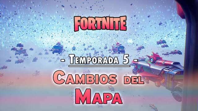 Fortnite Temporada 5: Todos los cambios del mapa y nuevas ubicaciones