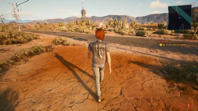 As� es Cyberpunk 2077 en tercera persona.