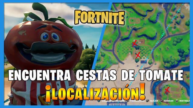Fortnite:  Recoge cestas de tomate - LOCALIZACI�N - Fortnite Battle Royale