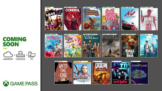 Xbox Game Pass nuevos juegos para diciembre 2020