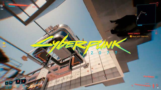 Cyberpunk 2077 bug agujero en la ciudad
