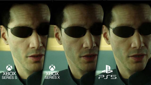 Comparativa de The Matrix Awakens en PS5 y Xbox Series X/S.