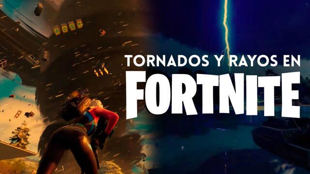 Fortnite podría recibir tornados y rayos, según dataminers.