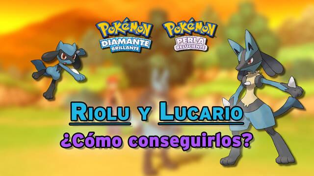 Conseguir a Riolu y Lucario en Pokémon Diamante Brillante y Perla Reluciente