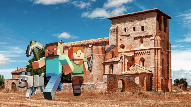 Minecraft para restaurar la  Iglesia de Villamorón