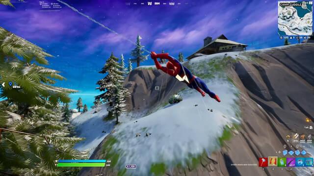 Fortnite: Así es el espectacular movimiento de balanceo que ha llegado con Spider-Man