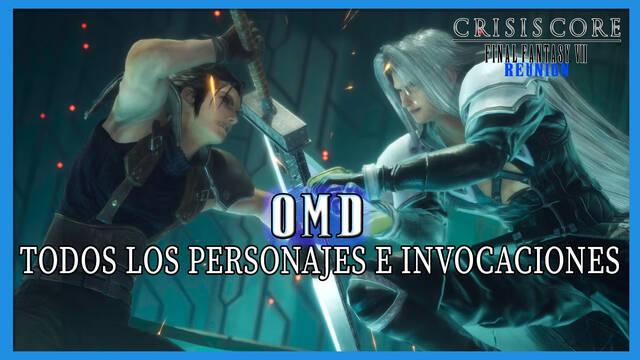 OMD en Crisis Core FFVII - Reunion: todos los personajes y cómo conseguirlos - Crisis Core -Final Fantasy VII- Reunion