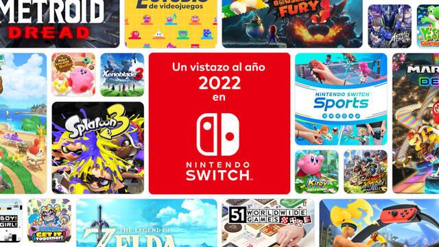 Nintendo pone a disposición de los usuarios su repaso anual de Nintendo Switch en 2022