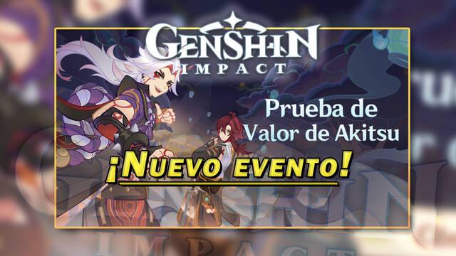 Evento Prueba de Valor de Akitsu en Genshin Impact: Fechas, detalles y recompensas