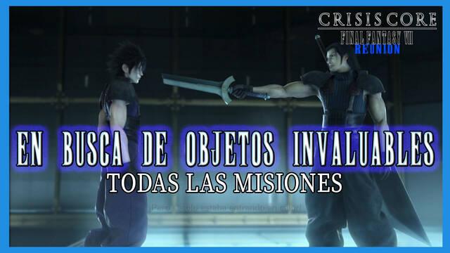 Crisis Core FFVII Reunion - En busca de objetos invaluables, todas las misiones - Crisis Core -Final Fantasy VII- Reunion