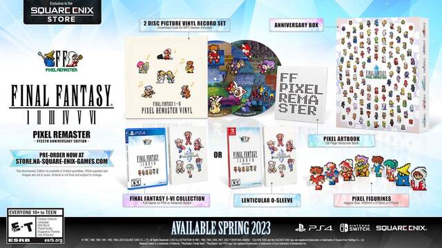 Final Fantasy I-VI Pixel Remaster llegará a PS4 y Switch en primavera de 2023