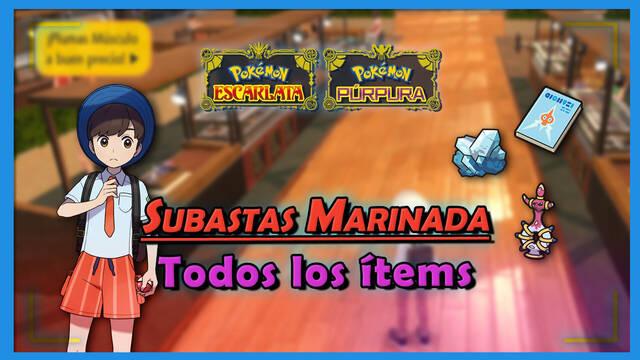 Todos los objetos de las Subastas en Pokémon Escarlata y Púrpura - Pokémon Escarlata y Púrpura