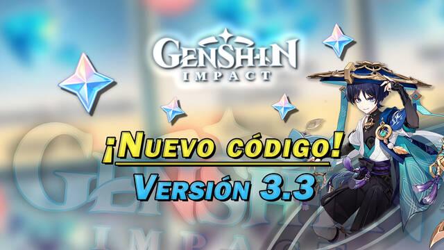 Genshin Impact - Nuevo c�digo promocional gratis de la v3.3 con recompensas