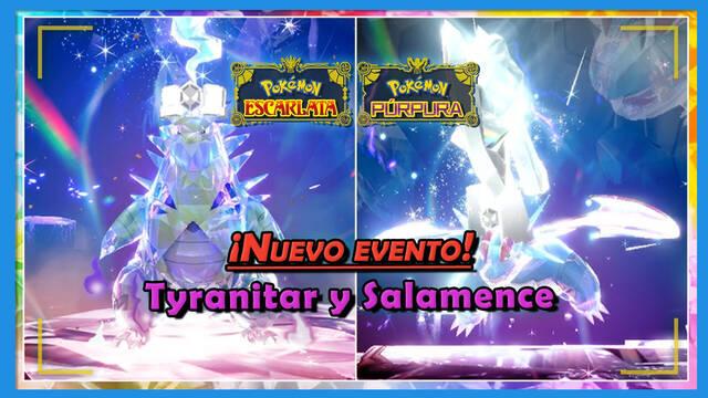 Pokémon Escarlata y Púrpura - Evento de Teraincursiones de Tyranitar y Salamence: Todos los detalles