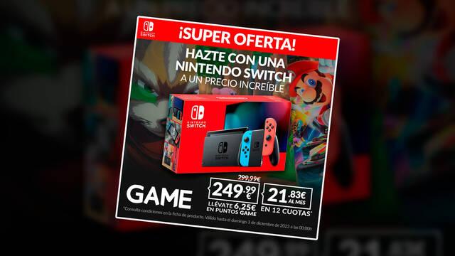 Oferta de Nintendo Switch en GAME.