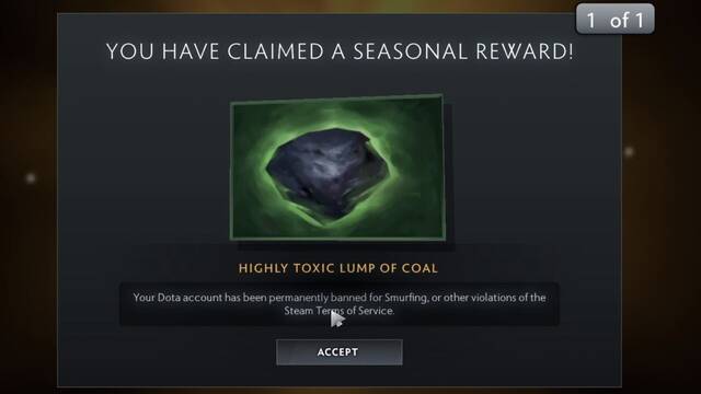 Dota 2 expulsa tramposos con carb�n por Navidad