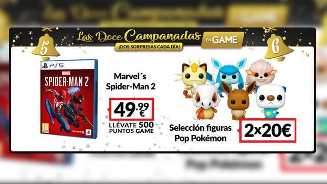�No te pierdas las 12 campanadas! Hoy, Marvel's Spider-Man 2 por 49,99� o 2 Pop Pok�mon por 20�