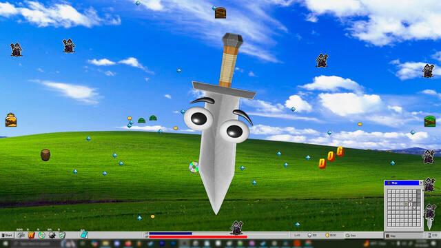 Desktop Survivors 98 tipo Vampire Survivors tiene demo gratis en PC